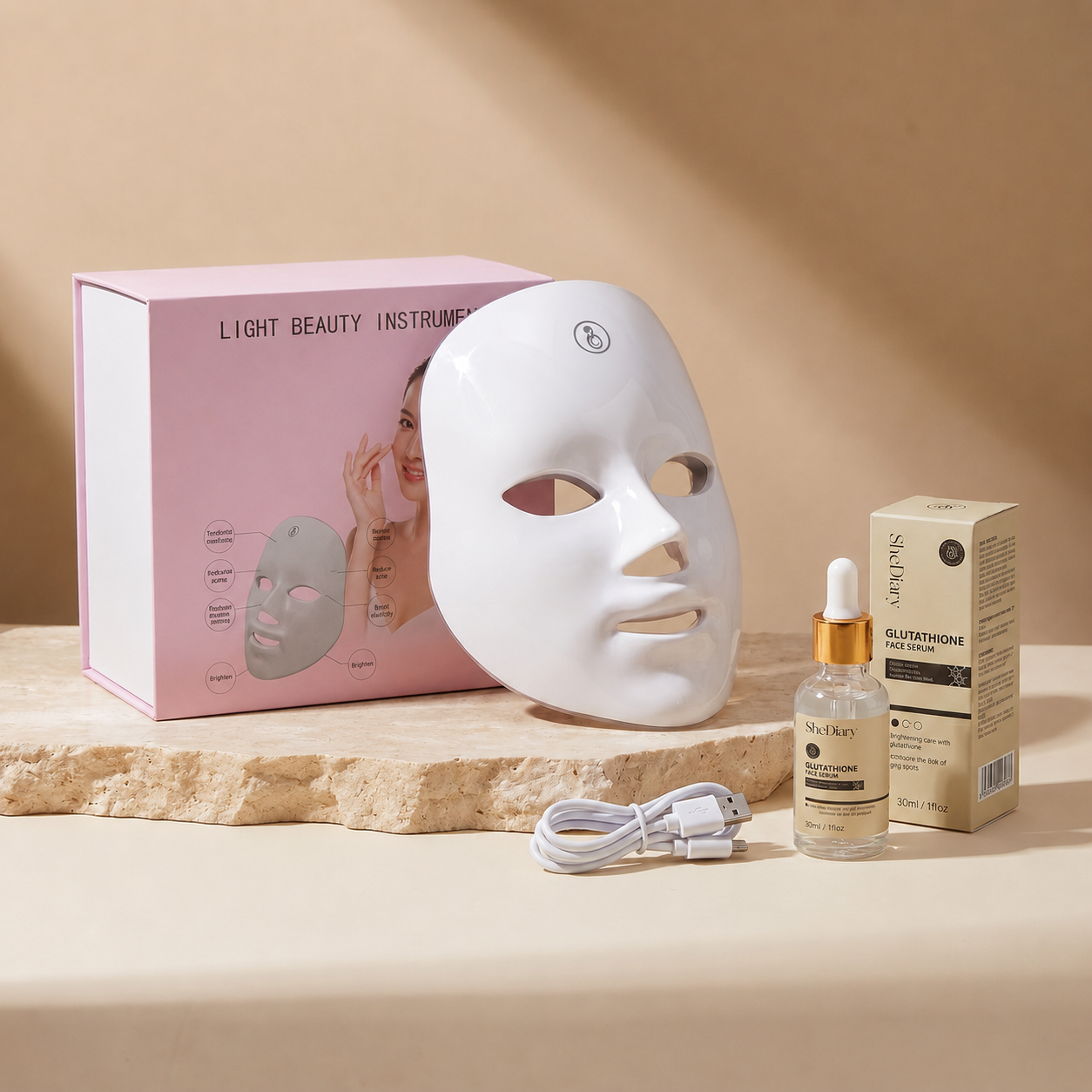 AuraGlow LED Beauty Mask